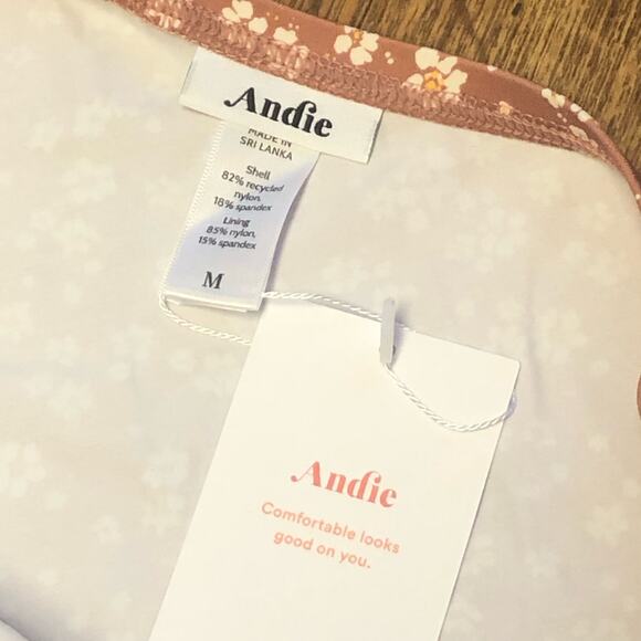 Andie Swim Sarong Coverup in Ditsy Floral Rose Pink Size Medium - Picture 8 of 9